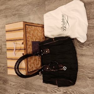 Brighton black/brown nylon purse